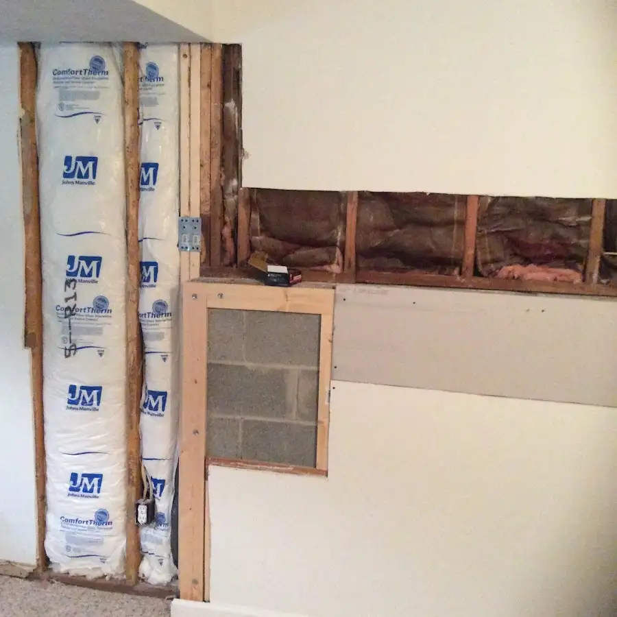 Wall insulation replacement during Structural Drying in Barberton
